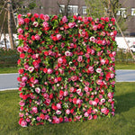 Aliflowers 3D Big Peony with Plant Fabric Floral Backdrop Wall Shopping Mall Window Display ALFWL059 - Ali Flowers