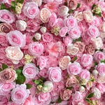 Aliflowers 5D Pink Rose Flower Wall Wedding Party Flower Decoration Background