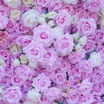 Aliflowers Pink White Colour mixture Rose Wall of flowers ALFWL058 - Ali Flowers