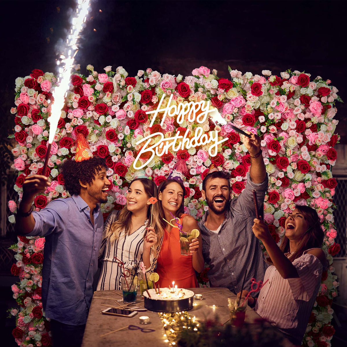 3d-pink-rose-roller-curtain-decoration-wedding-flower-background