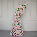 aliflowers pink series wedding flower arrangement event horn arch decoration