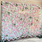 Aliflowers 3D Elegant Blush Pink Flower Wall Wedding Event Decoration