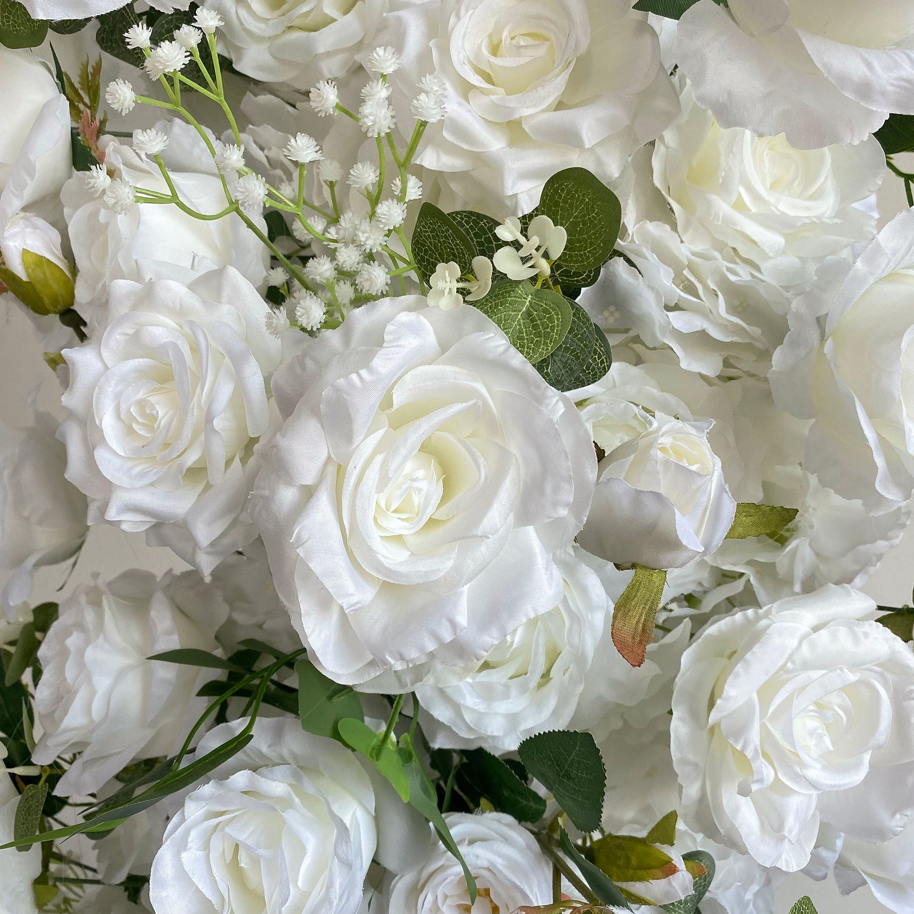 Aliflowers 5D Premium White Heart Flower Arch for Romantic Wedding Decoration