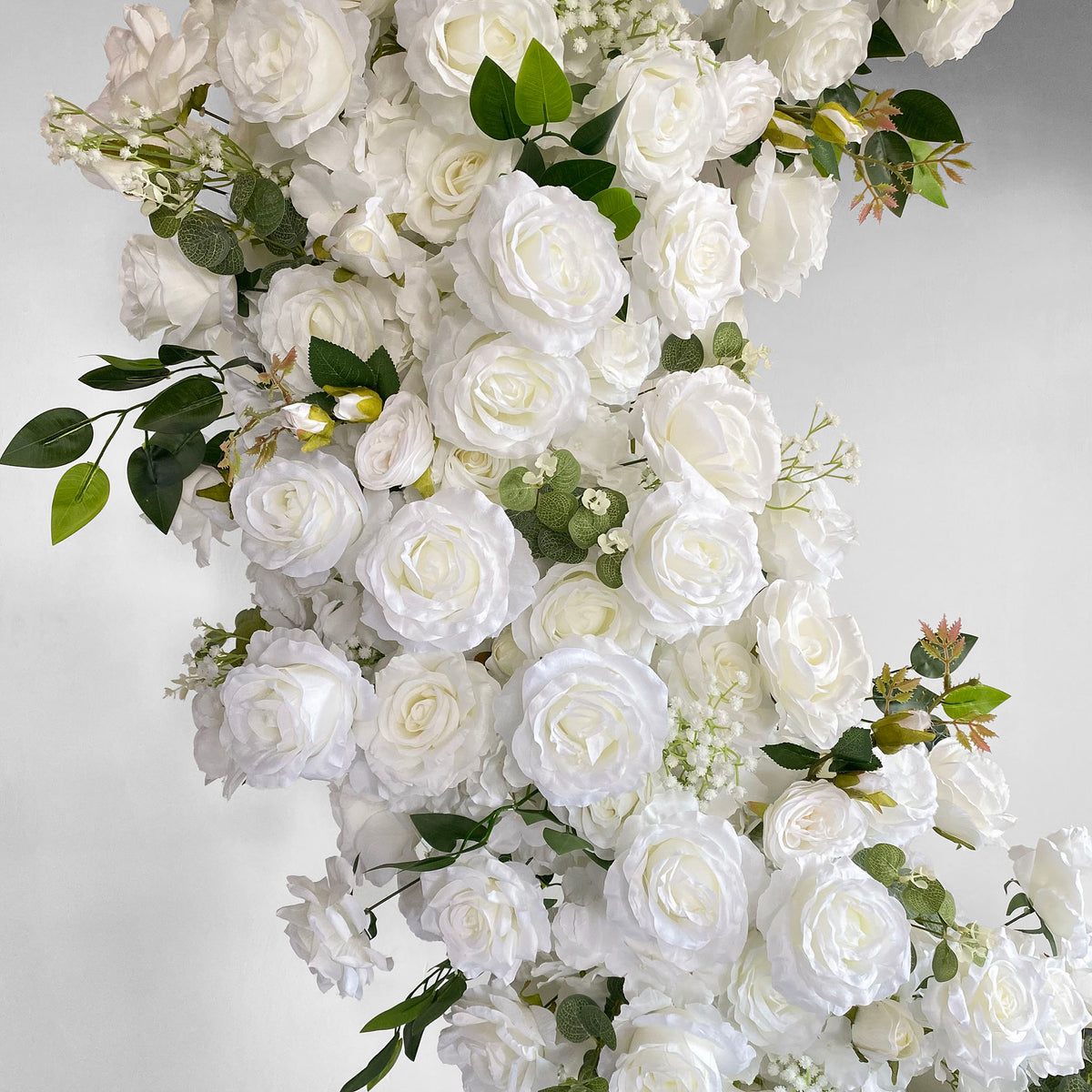 Premium White Heart Flower Arch for Romantic Wedding Decoration