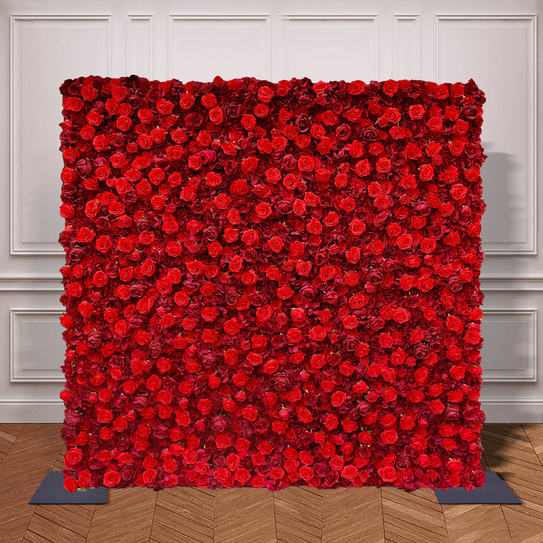 Aliflowers Pure Carmine Red Rose Wall Backdrop Decor Layout Photo Props ALFWL068 - Ali Flowers