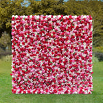 Aliflowers Rustic Style 3D Red Pink Rose Rolling up Curtain Flowers Wall ALFWL047 - Ali Flowers