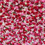 Aliflowers Rustic Style 3D Red Pink Rose Rolling up Curtain Flowers Wall ALFWL047 - Ali Flowers