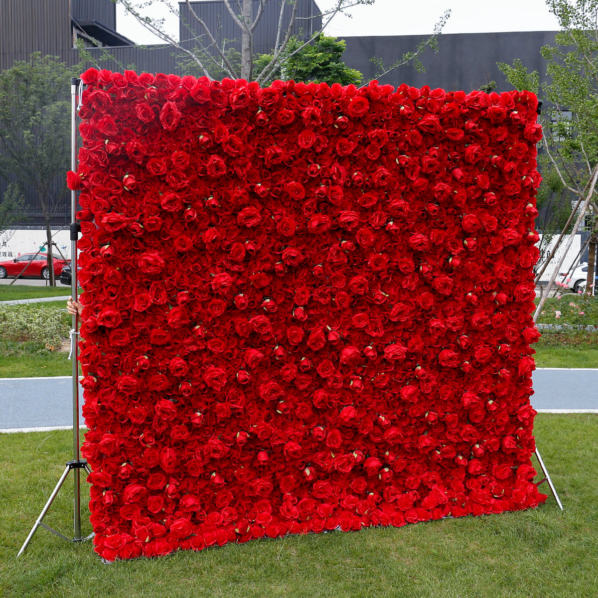 Aliflowers Red Rose 3D Wedding Flower decor Wall Prop ALFWL061 - Ali Flowers