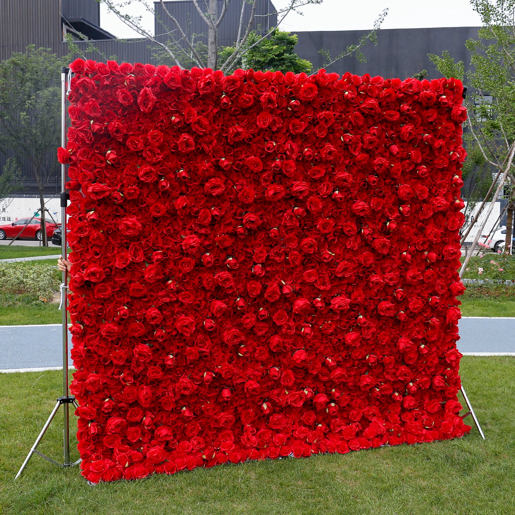 Aliflowers Red Rose 3D Wedding Flower decor Wall Prop ALFWL061 - Ali Flowers