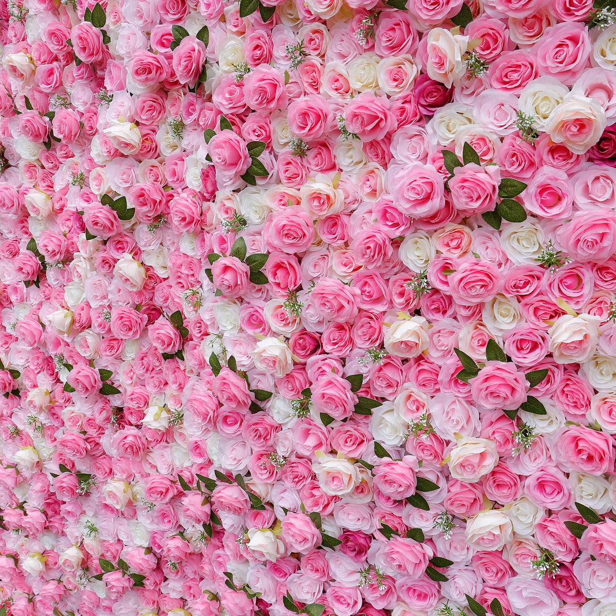 Aliflowers 3D Rose Pink Flower Wall for Outdoor Wedding ALFWL053 - Ali Flowers