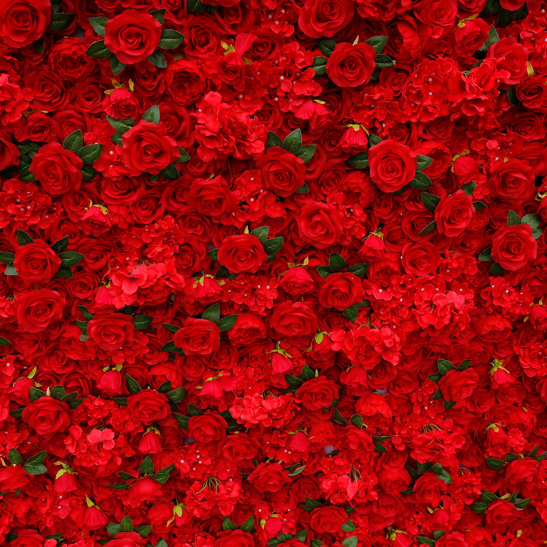 Aliflowers Red Rose with Hydrangea 3D Flower Wall Decor for Display Party Stage Prop ALFWL060 - Ali Flowers
