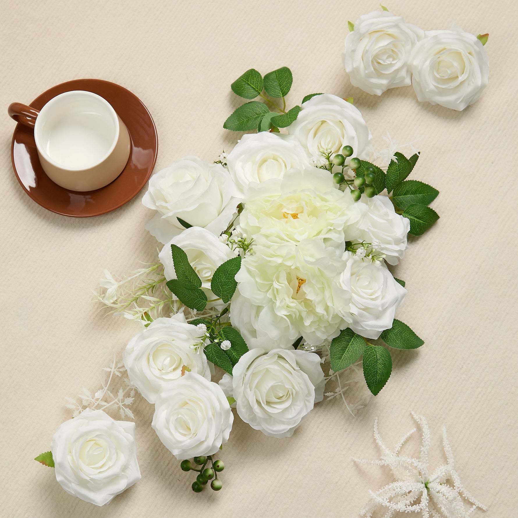 White Flowers Wedding Accessories