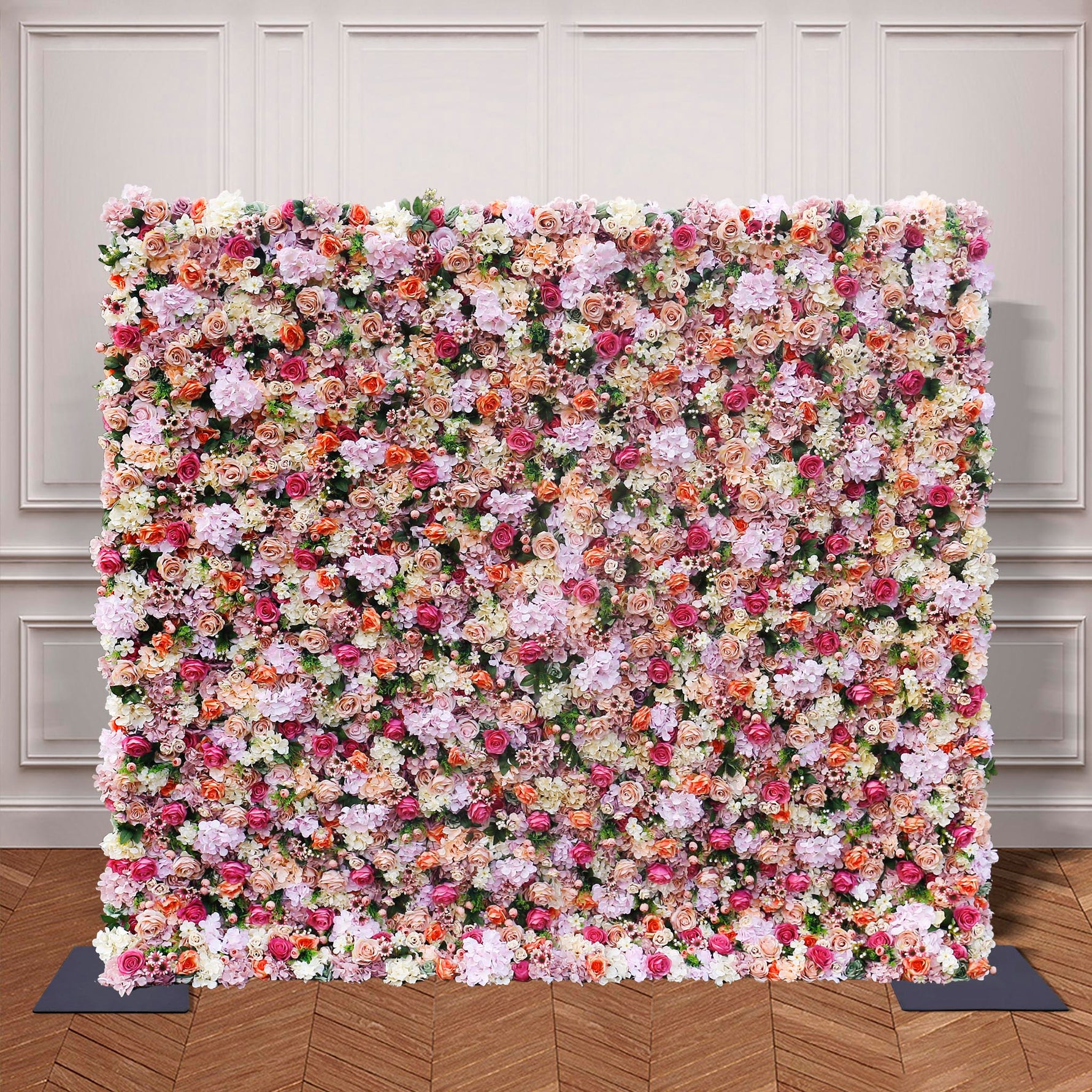 Aliflowers Rustic Style Rose Chrysanthemum Floral Wall ALFWL063 - Ali Flowers