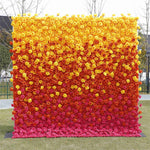 Aliflowers 5D Gradient Rose Orange to Red Sunset Flower Walls ALFWL121 - Ali Flowers