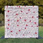 Aliflowers 3D Wave Point Rose Peony White Flower Wall ALFWL071 - Ali Flowers