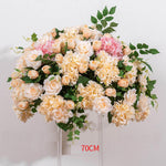 Ali Flowers Light Yellow Silk Flower Ball Centerpieces for Table Deco-ALFBL005 - Ali Flowers