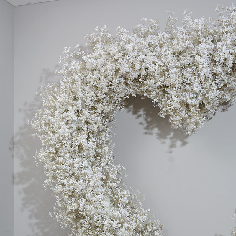 Aliflowers Hydrangea with Baby's breath Wedding Arrangement Decor Heart Arch ALFAH008 - Ali Flowers