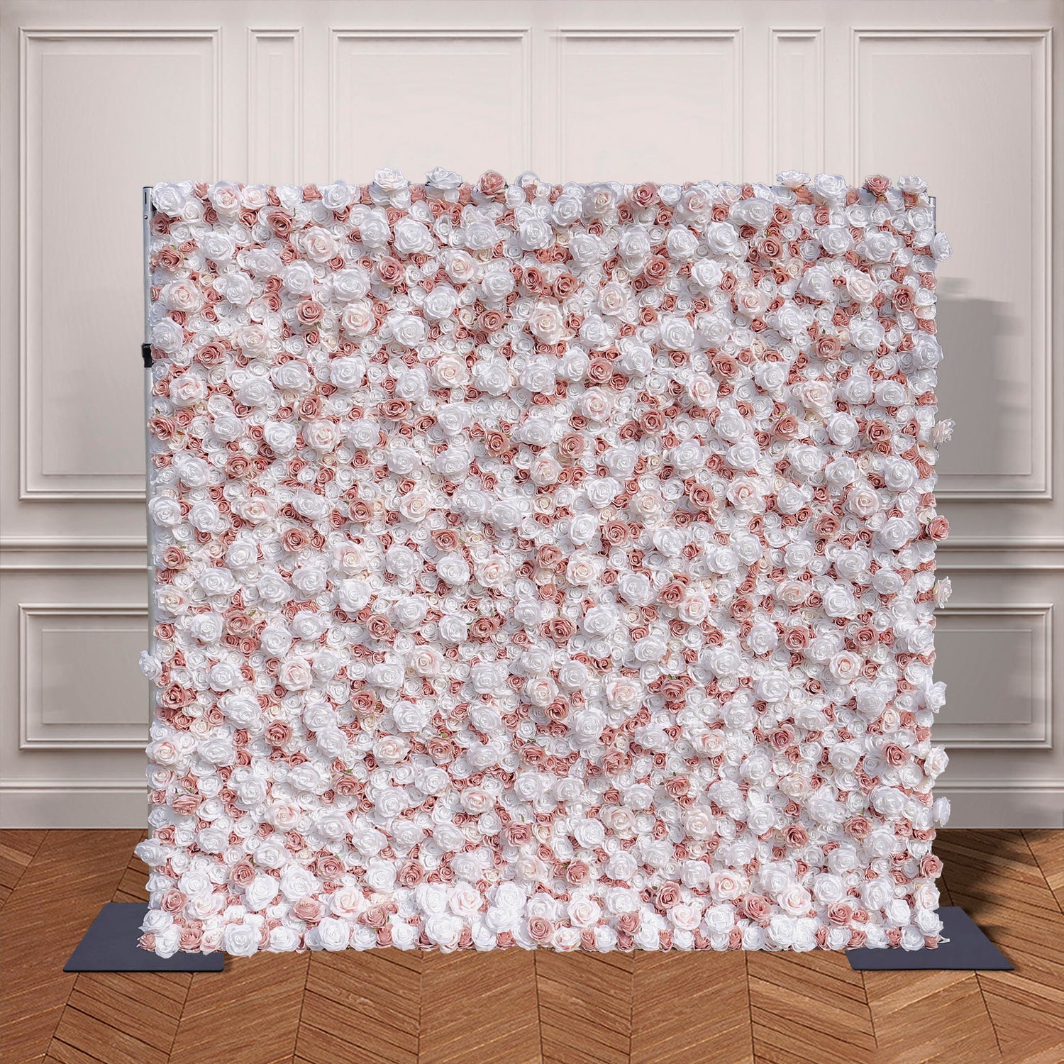 Aliflowers White Matte Pink Fabric Wall Flowers Window Display ALFWL107 - Ali Flowers