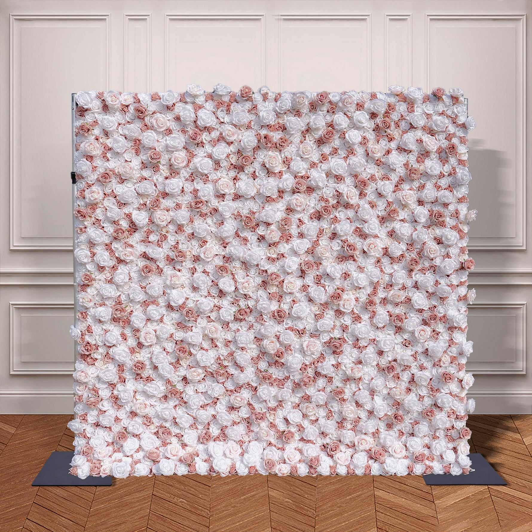 Aliflowers White Matte Pink Fabric Wall Flowers Window Display ALFWL107 - Ali Flowers
