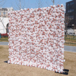 Aliflowers White Matte Pink Fabric Wall Flowers Window Display ALFWL107 - Ali Flowers