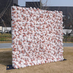 Aliflowers White Matte Pink Fabric Wall Flowers Window Display ALFWL107 - Ali Flowers