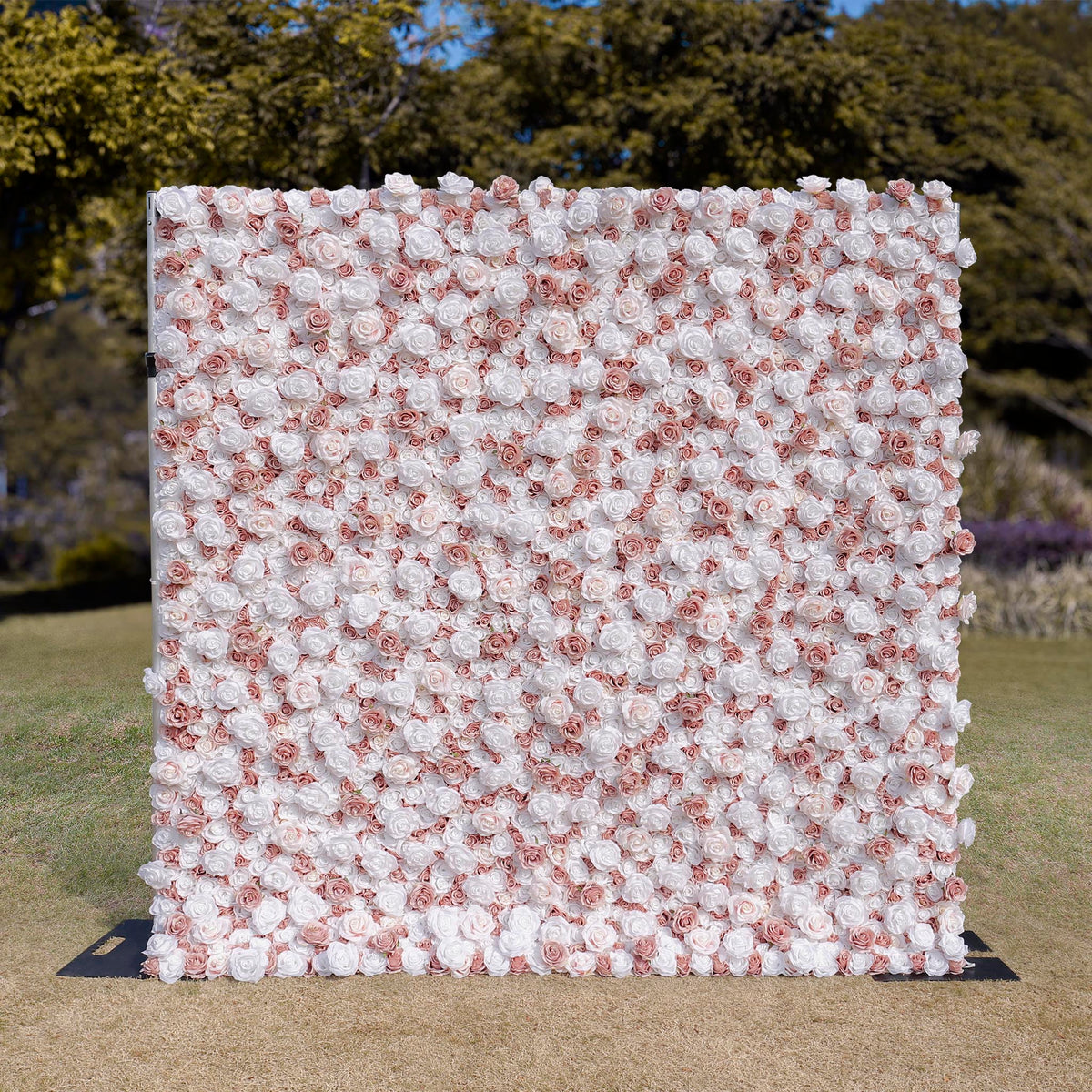 Aliflowers White Matte Pink Fabric Wall Flowers Window Display ALFWL107 - Ali Flowers