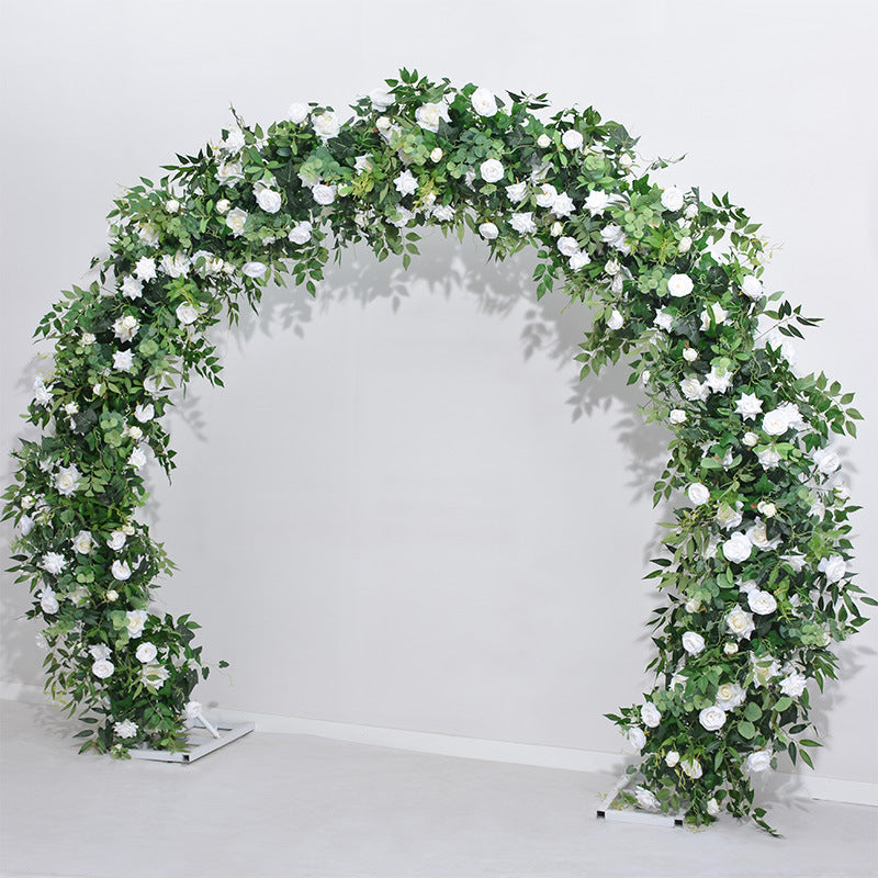 Aliflowers Outdoor Wedding Plant Backdrop Arch Decor Green Leaves Creeper Plant Floral Arrangement Stage Flower Stand ALFAD005 - Ali Flowers