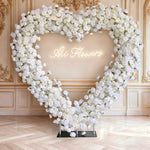 Aliflowers White Rose Series Heart Arch for Wedding Decorations ALFAH001 - Ali Flowers