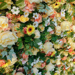 Aliflowers Sun Flowers with Green Hanging Curtain Plant Wall 3D Flowers ALFWL086 - Ali Flowers