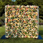 Aliflowers Sun Flowers with Green Hanging Curtain Plant Wall 3D Flowers ALFWL086 - Ali Flowers